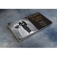 50th Wedding Invitations & Envelopes - Design No 10