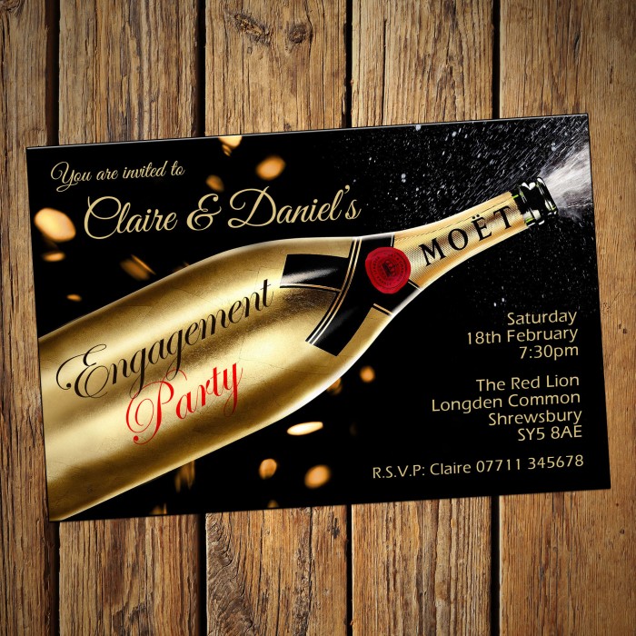 Engagement Party Invitations & Envelopes Butterflies