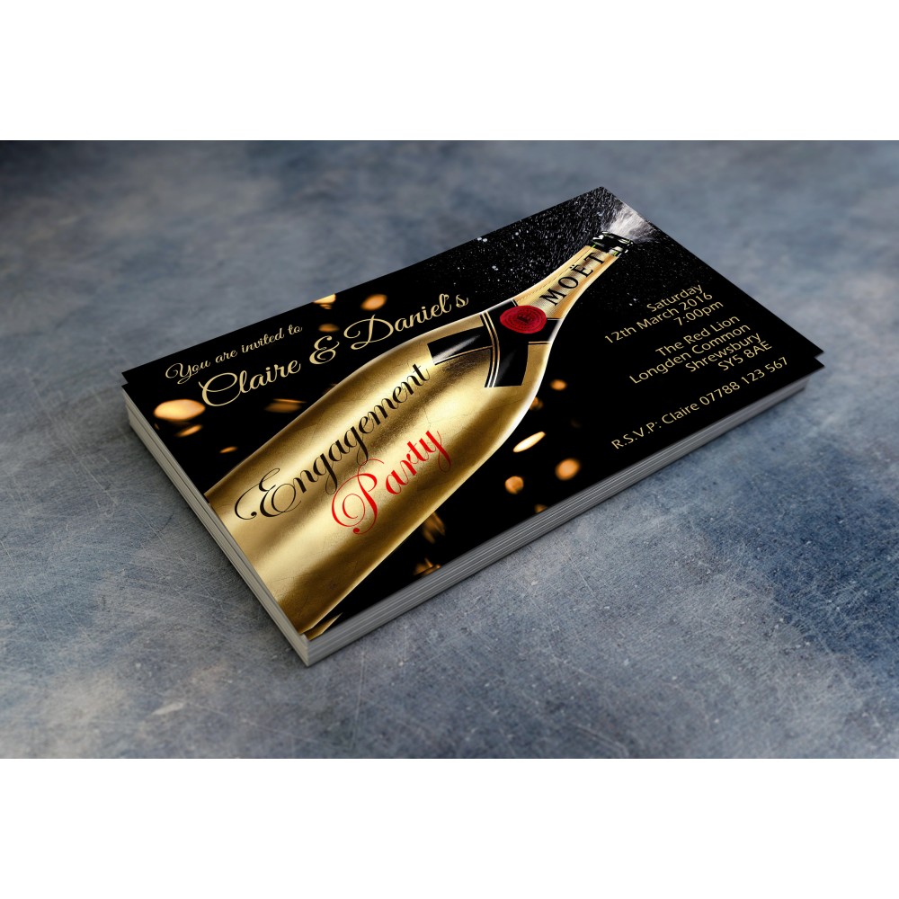 Engagement Party Invitations & Envelopes - Moet
