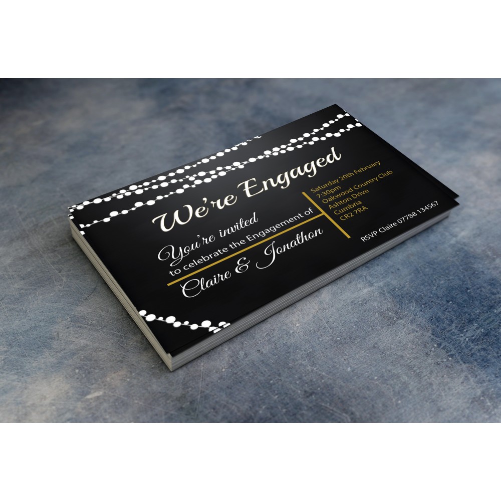 Engagement Party Invitations & Envelopes - Were engaged. 