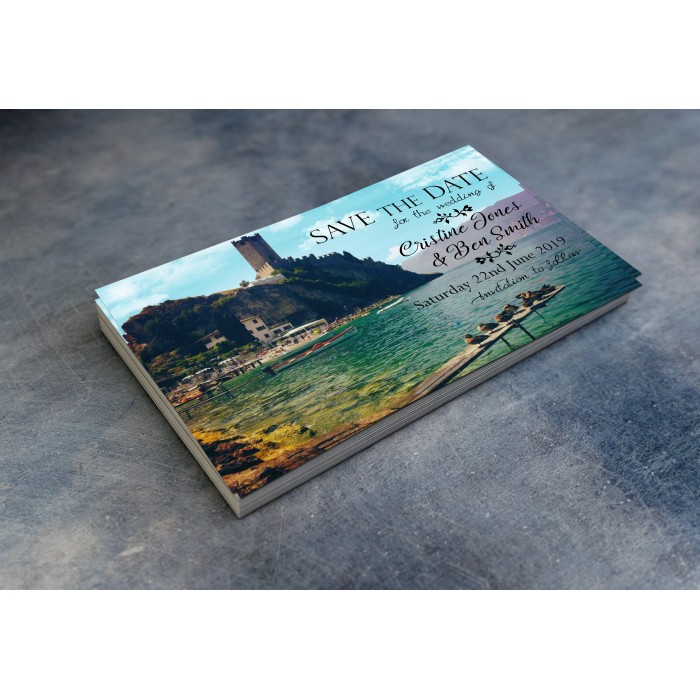 Wedding Save the Date & Envelopes - Summer Castle Wedding Save the Date & Envelopes - Summer Castle