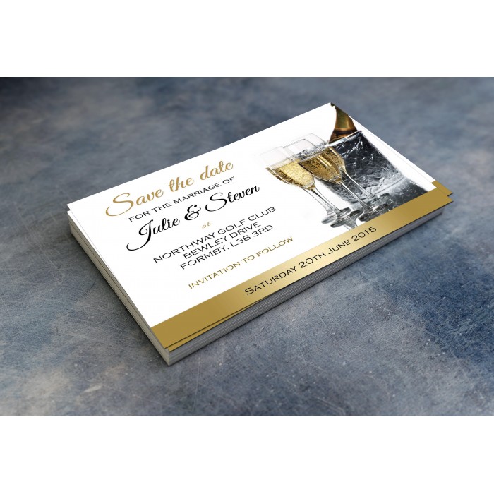 Wedding Save the Date & Envelopes - Design No 10 Wedding Save the Date & Envelopes - Design No 10