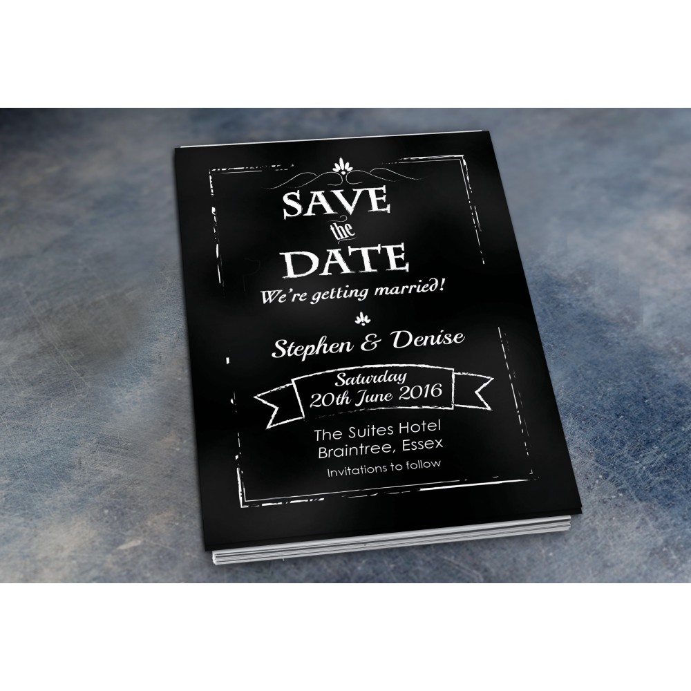 Wedding Save the Date & Envelopes - Design No 21