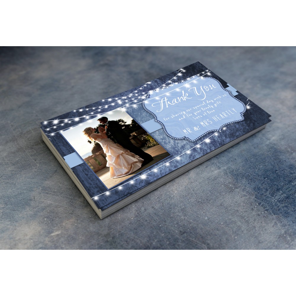 Wedding Thank You Cards & Envelopes - Shades of Blue