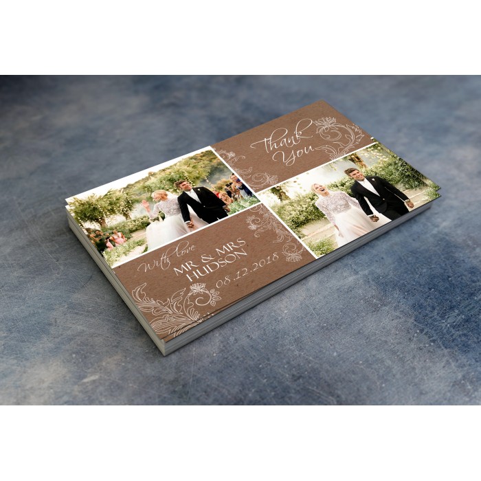 Wedding Thank You Cards & Envelopes - Design No 4