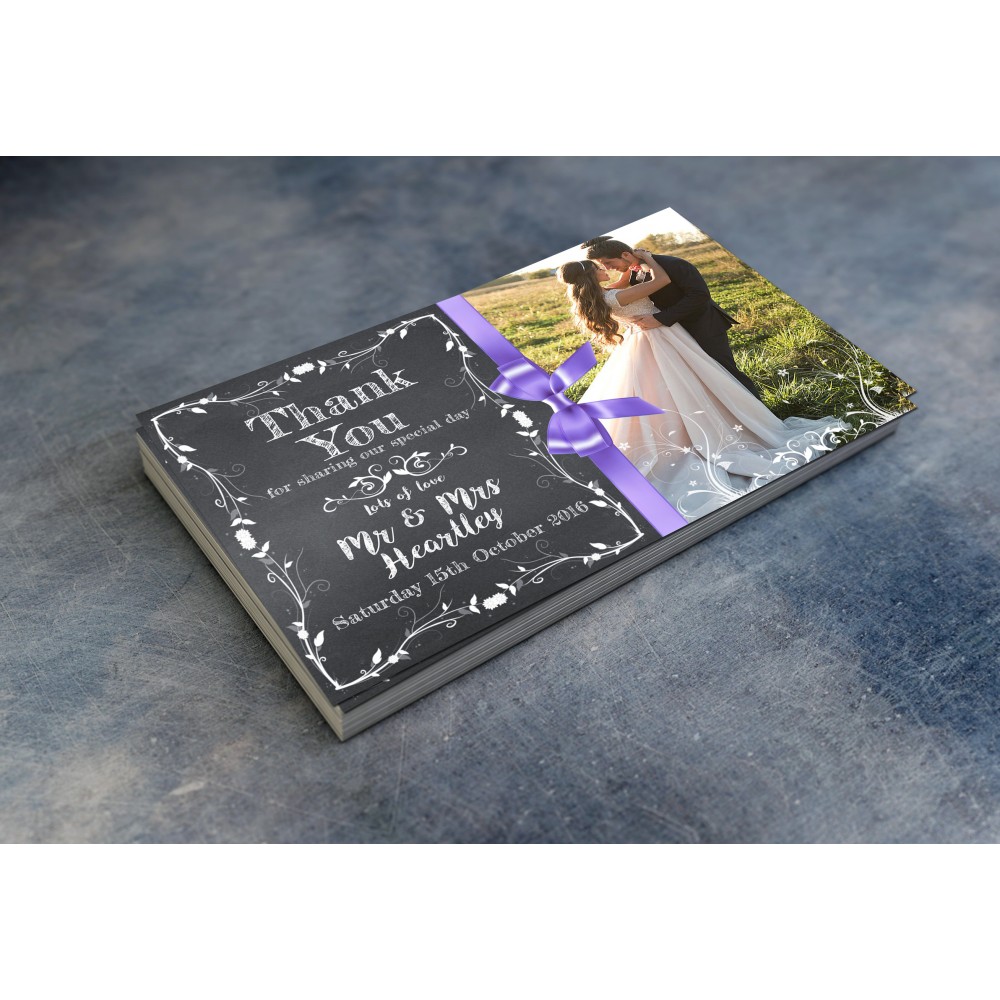 Wedding Thank You Cards & Envelopes - Design No 5