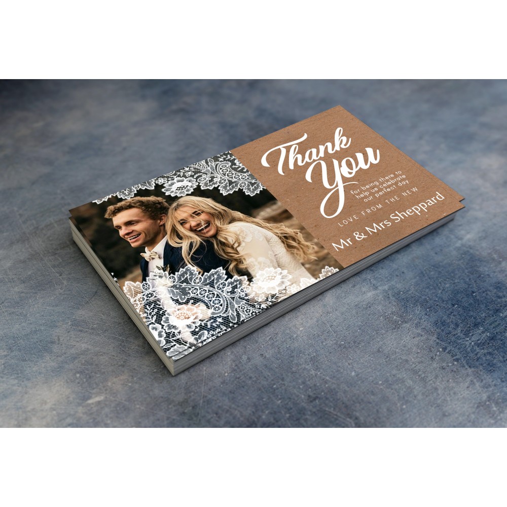 Wedding Thank You Cards & Envelopes - Design No 9